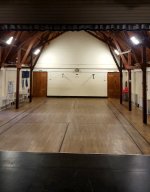 View from stage into hall.
